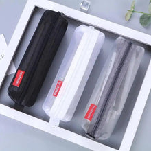 Load image into Gallery viewer, Stylish Transparent Office Pencil Case Simple Design Pen Bags Cute Storage Lightweight Pencil Bags For Student