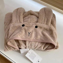 Load image into Gallery viewer, Trendy Rabbit Cartoon Bathrobes For Girls Boys Unisex Soft Hooded And Comfortable Kids Vintage Design Bathrobes
