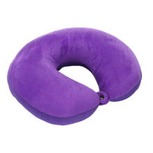 Load image into Gallery viewer, U Shaped Travel Pillow Particles Neck Car Plane Pillows Soft Cushion Home Outdoor Textile Memory Foam U-Shaped Pillow Slow Rebound Neck Pillow Nap Airplane Pillow Sleep With No Neck Pain Super Soft Memory Foam Neck Pillow Easy Washing With Removable Cover