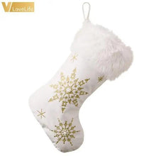 Load image into Gallery viewer, Christmas Tree Decor Snowflake Carpet White Christmas Tree Skirt Fur Skirt For Xmas Decorations Xmas Christmas Decorations For Home