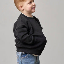 Load image into Gallery viewer, Waffle Hybrid Crewneck - Black