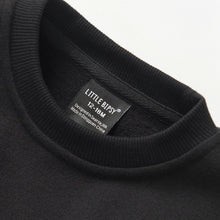 Load image into Gallery viewer, Waffle Hybrid Crewneck - Black
