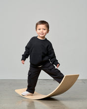 Load image into Gallery viewer, Waffle Hybrid Crewneck - Black