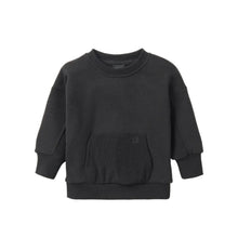Load image into Gallery viewer, Waffle Hybrid Crewneck - Black