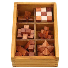 Load image into Gallery viewer, Wooden Lock Game Toy For Children Adults Kids Drop Shipping IQ Brain Teaser Interlocking Burr Puzzles