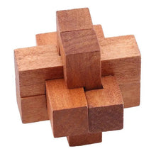 Load image into Gallery viewer, Wooden Lock Game Toy For Children Adults Kids Drop Shipping IQ Brain Teaser Interlocking Burr Puzzles