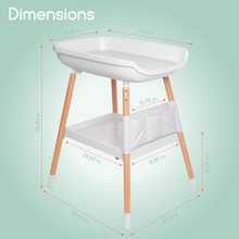 Load image into Gallery viewer, Deluxe Diaper Changing Table (Changing Pad Included)