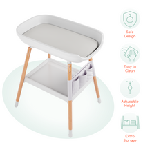 Load image into Gallery viewer, Deluxe Diaper Changing Table (Changing Pad Included)