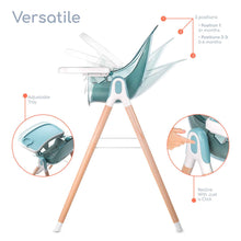Load image into Gallery viewer, Children of Design 6 in 1 Deluxe High Chair w/cushion