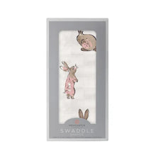 Load image into Gallery viewer, Powder Pink Bunnies Swaddle