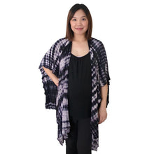 Load image into Gallery viewer, Open Nursing Shawl - Midnight Shibori