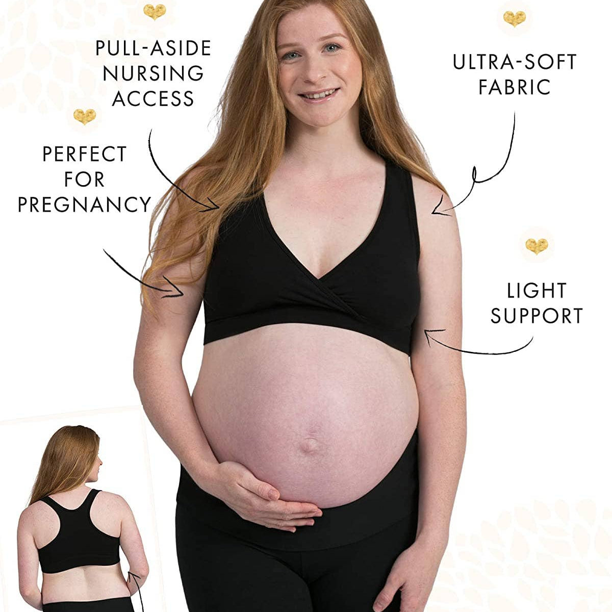 Fashion Pregnant Women Underwear Kindred Bravely French Terry Racerback  Nursing Sleep