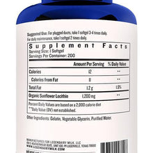 Load image into Gallery viewer, Legendairy Milk - Organic Sunflower Lecithin (200 ct)