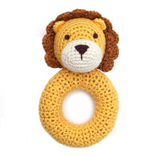 Load image into Gallery viewer, Cheengoo Animal Ring Hand Crocheted Rattle