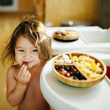 Load image into Gallery viewer, Avanchy Bamboo Suction Toddler Plate + Spoon
