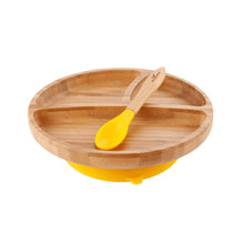 Load image into Gallery viewer, Avanchy Bamboo Suction Toddler Plate + Spoon