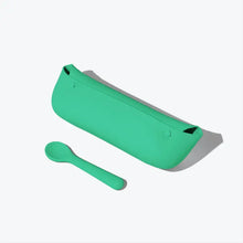 Load image into Gallery viewer, Avanchy Roll & Go Silicone Bibs for Babies + Spoon