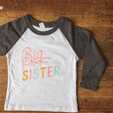 Load image into Gallery viewer, Big Sister Raglan Tee