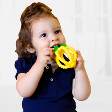 Load image into Gallery viewer, Itzy Ritzy Lemon Bitzy Biter Teething Ball Baby Teether