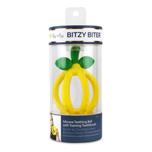 Load image into Gallery viewer, Itzy Ritzy Lemon Bitzy Biter Teething Ball Baby Teether