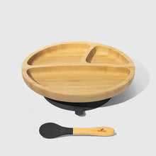 Load image into Gallery viewer, Avanchy Bamboo Suction Toddler Plate + Spoon