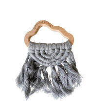 Load image into Gallery viewer, Cloud Macrame Teether- Grey