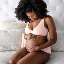 Load image into Gallery viewer, Sublime Adjustable Crossover Nursing Bra for Breastfeeding - Soft Pink