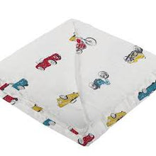 Load image into Gallery viewer, Newcastle Vintage Muscle Cars &amp; Motorcycles Bamboo Blanket
