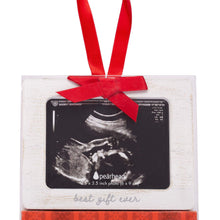 Load image into Gallery viewer, Best Gift Ever Sonogram Holiday Picture Frame Ornament