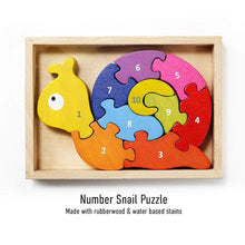 Load image into Gallery viewer, Number Snail Puzzle