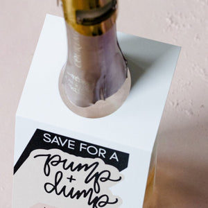 "Pump & Dump" Wine Gift Tag - Fiori Belle