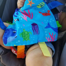 Load image into Gallery viewer, Learning Lovey Comfort Tag Blanket