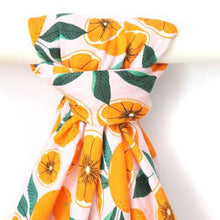 Load image into Gallery viewer, Dolly Lana Muslin Baby Swaddle - Sliced Oranges