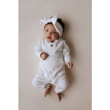 Load image into Gallery viewer, Baby Ribbed Playsuit with Pockets and Bow