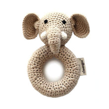 Load image into Gallery viewer, Cheengoo Animal Ring Hand Crocheted Rattle