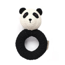 Load image into Gallery viewer, Cheengoo Animal Ring Hand Crocheted Rattle