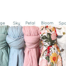 Load image into Gallery viewer, Dolly Lana Muslin Swaddle - Sky