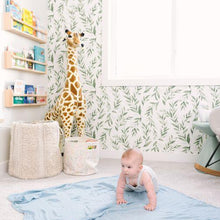 Load image into Gallery viewer, Dolly Lana Muslin Swaddle - Sky