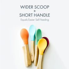 Load image into Gallery viewer, Avanchy Bamboo and Silicone Baby Spoons (Older Babies)