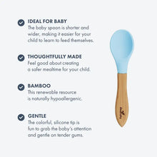 Load image into Gallery viewer, Avanchy Bamboo and Silicone Baby Spoons (Older Babies)