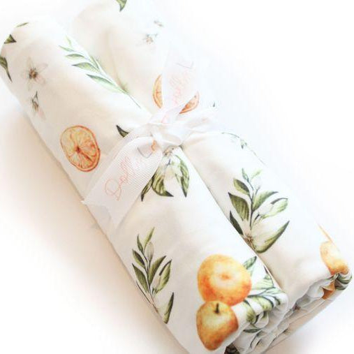 Bamboo Muslin Swaddle - Tan Checkerboard