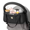 Load image into Gallery viewer, Wander Stroller Caddy- Black Matte Leatherette