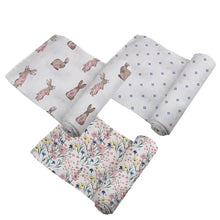 Load image into Gallery viewer, Wildflowers Bamboo Swaddles 3 Pack