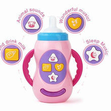 Load image into Gallery viewer, Baby Simulation Milk Bottle Toy LED Flashing Baby Bottle With Sound and Light Toys For Baby
