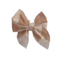 Load image into Gallery viewer, Sailor Bow Baby Girl Nylon Headband Bow Clips

