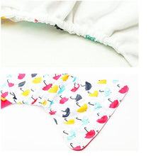 Load image into Gallery viewer, 4pcs/set Washable Eco-Friendly Cloth Diaper Cover Adjustable Nappy Cloth Diapers Cloth Nappy For Baby Boys and Grils Baby
