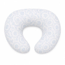 Load image into Gallery viewer, Blue Chinoiserie Ruffle Nursing Pillow Cover
