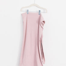 Load image into Gallery viewer, blush ribbed stretchy swaddle
