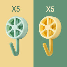 Load image into Gallery viewer, 10PCS Self Adhesive Wall Hook Strong Without Drilling Coat Bag Bathroom Door Kitchen Towel Hanger Hooks Home Storage Accessories Decorative Hooks Entrance Organizers with Self-Adhesive Hooks for Hanging Keys Towels
