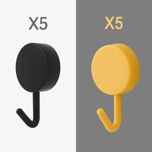 Load image into Gallery viewer, 10PCS Self Adhesive Wall Hook Strong Without Drilling Coat Bag Bathroom Door Kitchen Towel Hanger Hooks Home Storage Accessories Decorative Hooks Entrance Organizers with Self-Adhesive Hooks for Hanging Keys Towels
